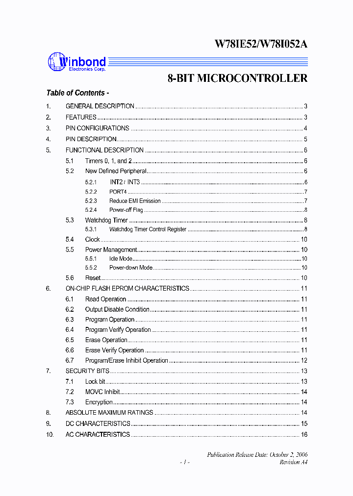 W78I052A_4967275.PDF Datasheet