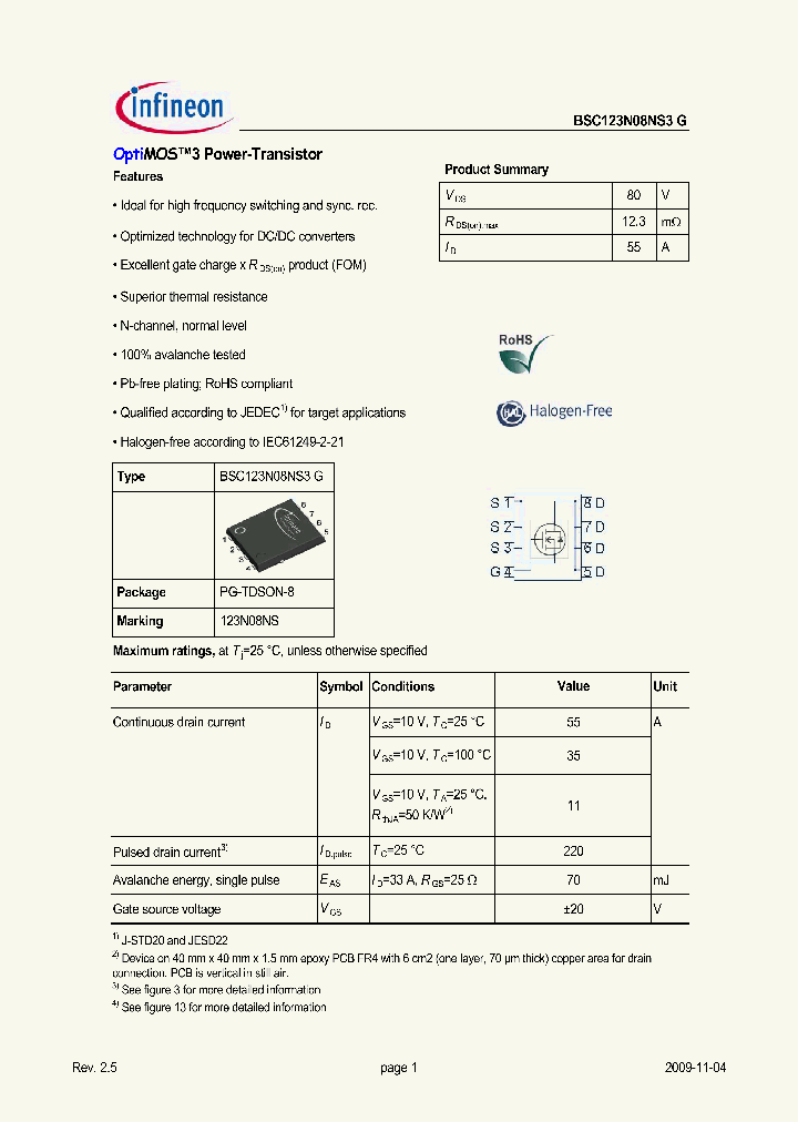 BSC123N08NS3G_4969295.PDF Datasheet