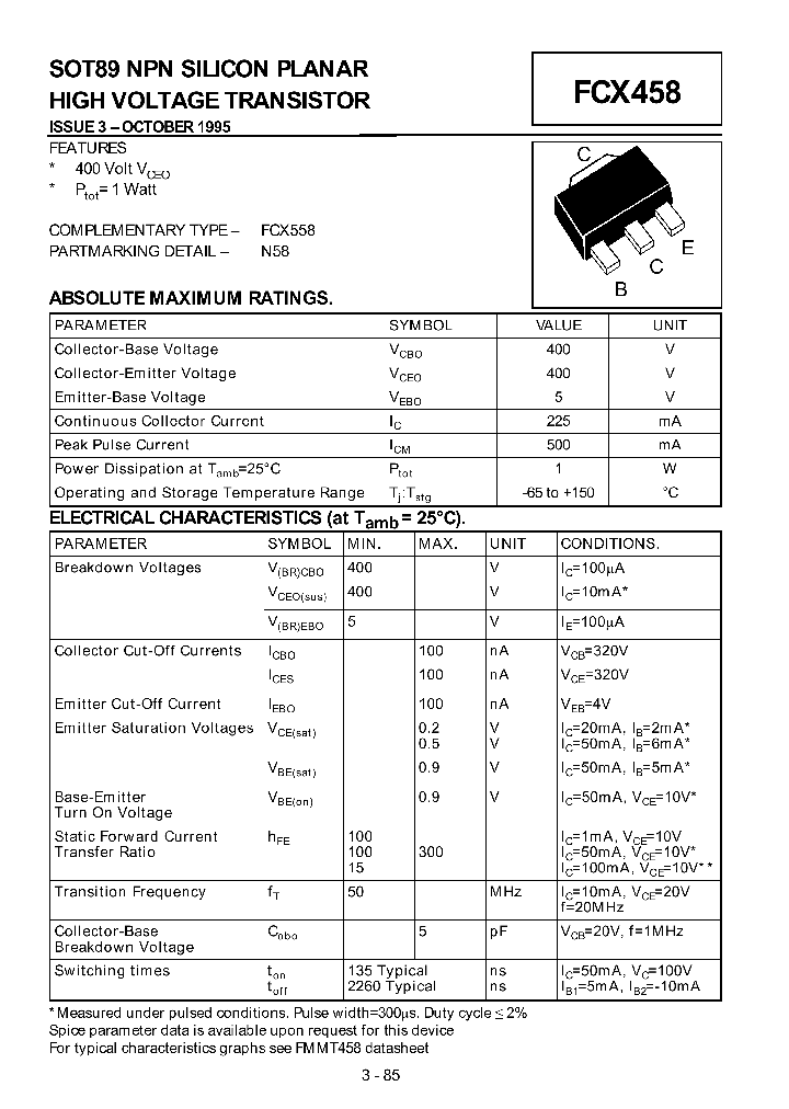 FCX458_4973054.PDF Datasheet