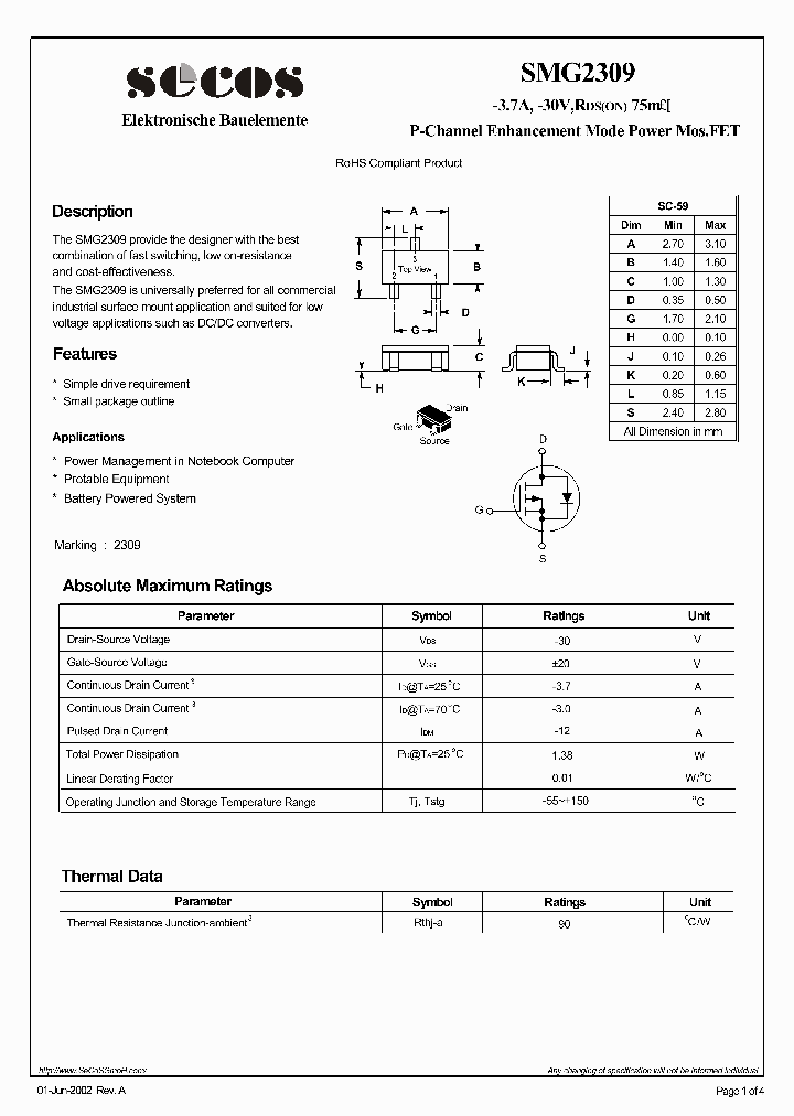 SMG2309_4977198.PDF Datasheet