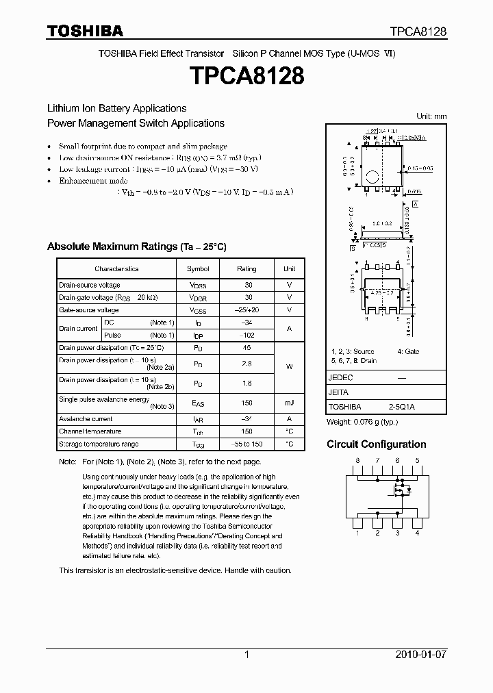 TPCA8128_4980756.PDF Datasheet