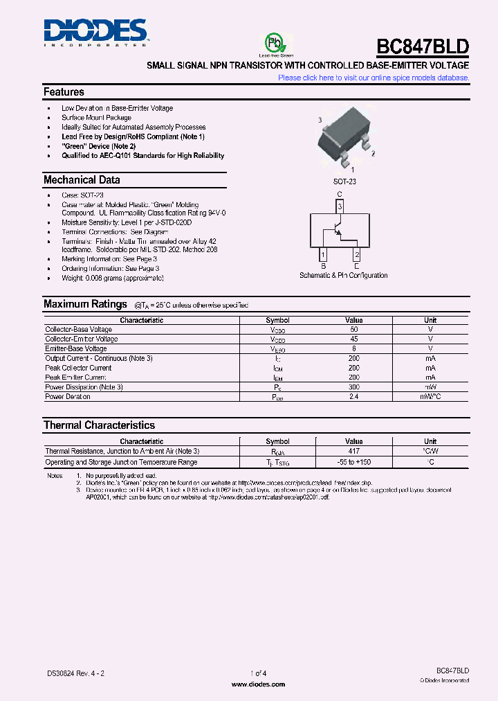 BC847BLD-7_4982483.PDF Datasheet