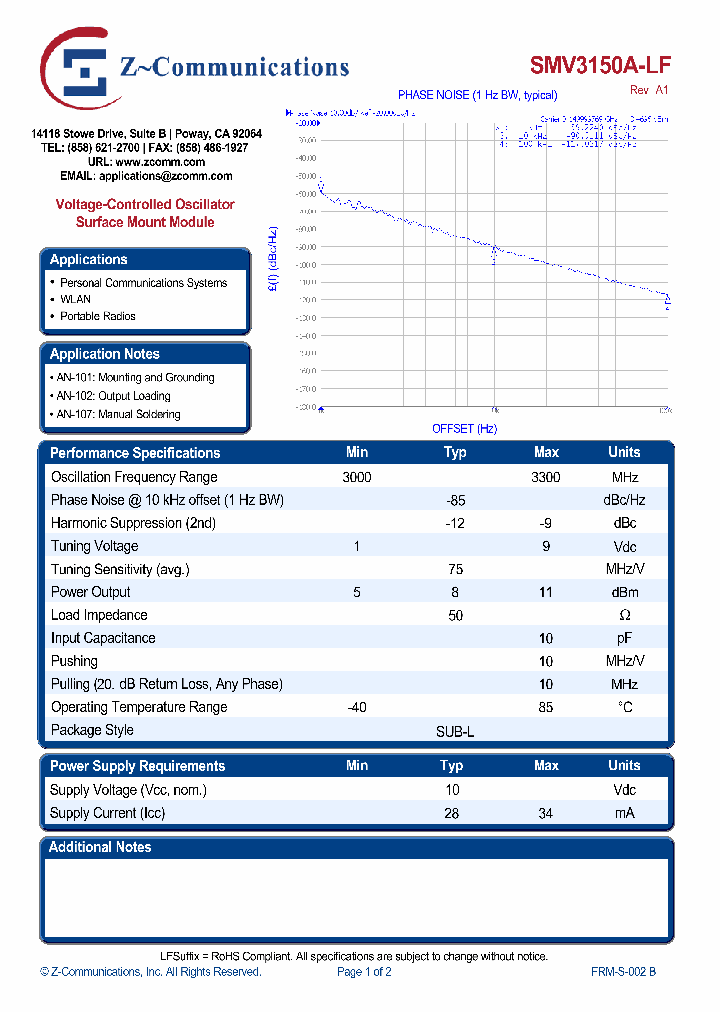 SMV3150A-LF_4982850.PDF Datasheet