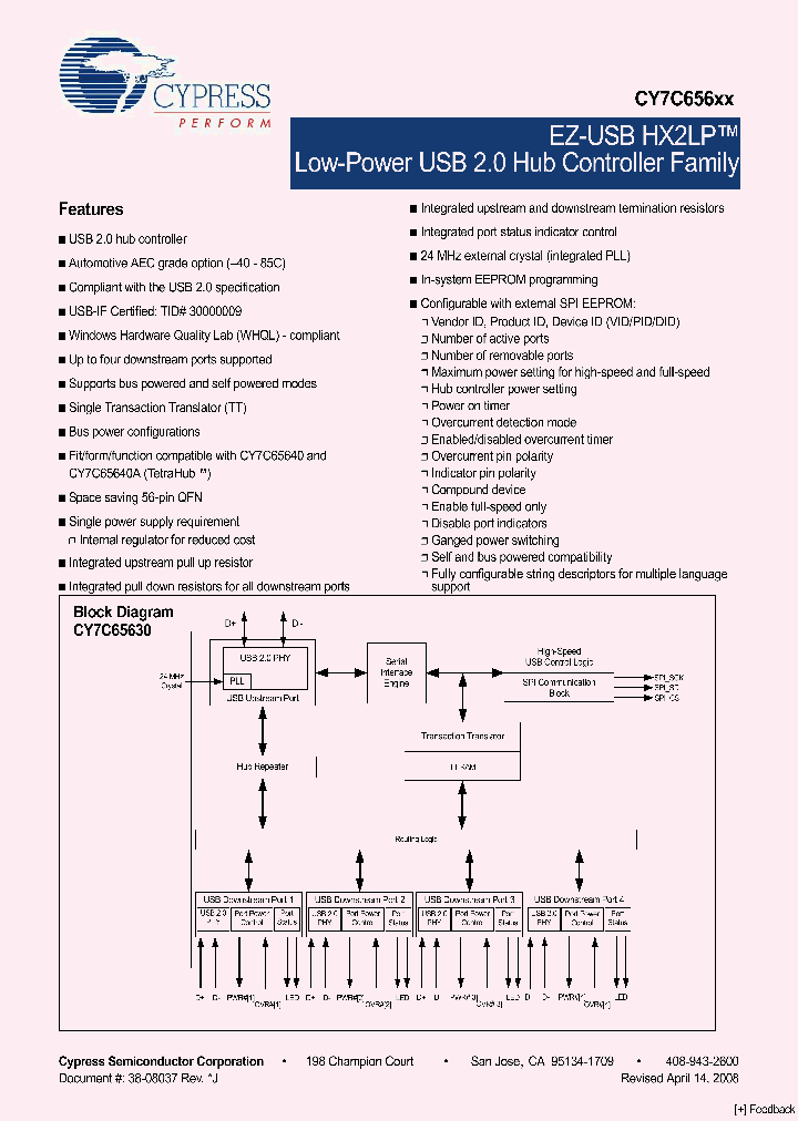 CY7C65620-56LFXC_4983449.PDF Datasheet