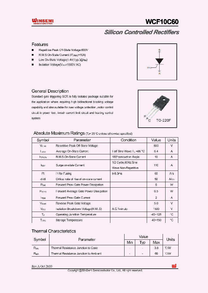 WCF10C60_4985225.PDF Datasheet