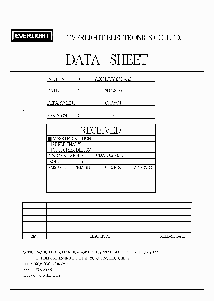 A203B-UY-S530-A3_4987282.PDF Datasheet