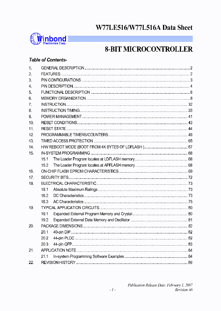 W77L516A_4991032.PDF Datasheet