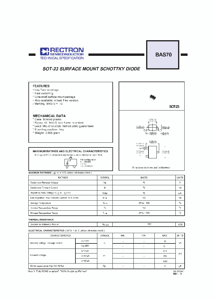 BAS70_4991711.PDF Datasheet