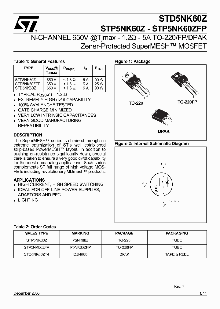 STD5NK60ZT4_4992154.PDF Datasheet