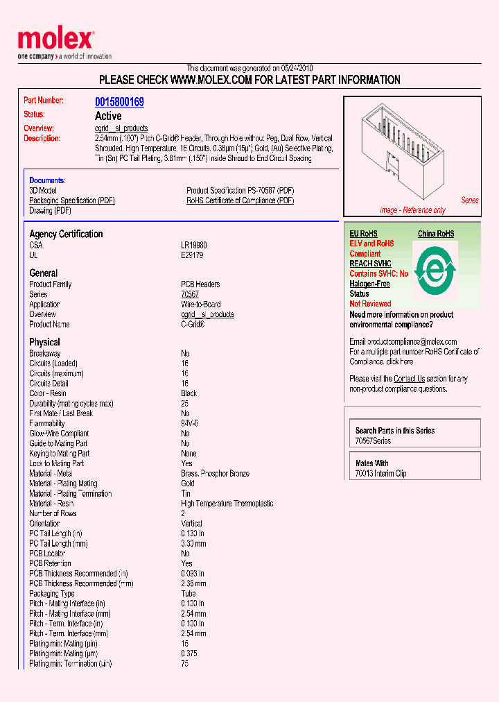 0015800169_4993558.PDF Datasheet