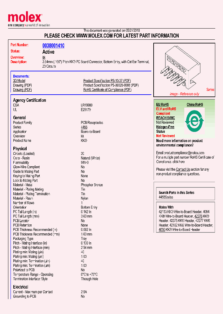 0038001410_4995432.PDF Datasheet