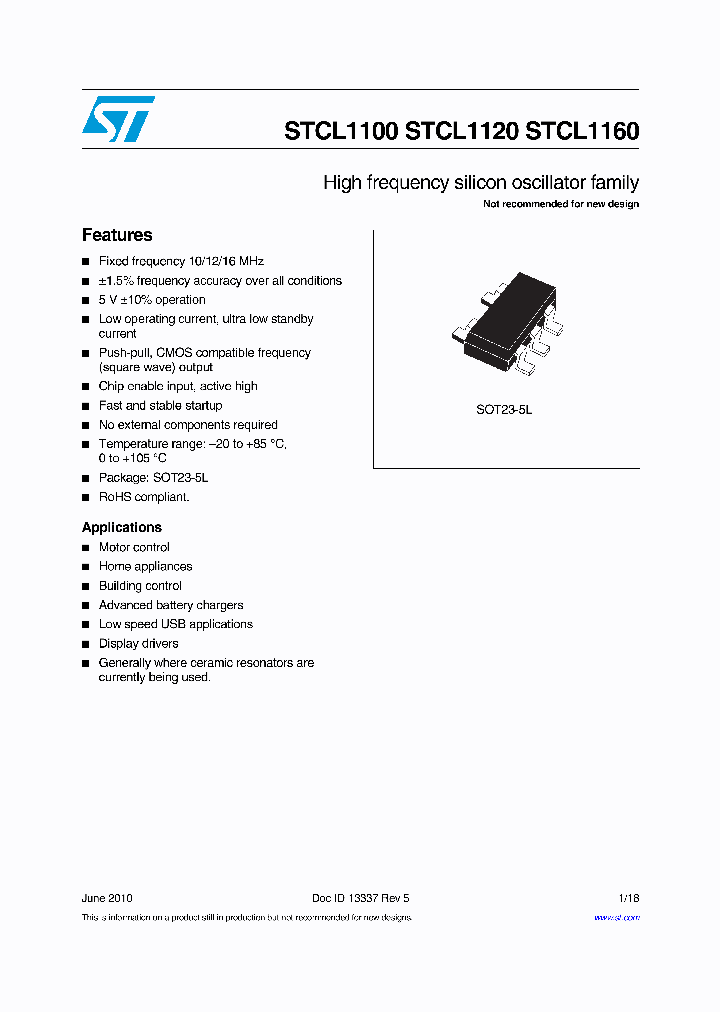 STCL1100YBFCWY5_4999387.PDF Datasheet