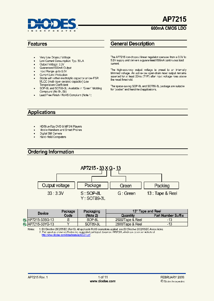 AP7215-33SG-13_5000855.PDF Datasheet