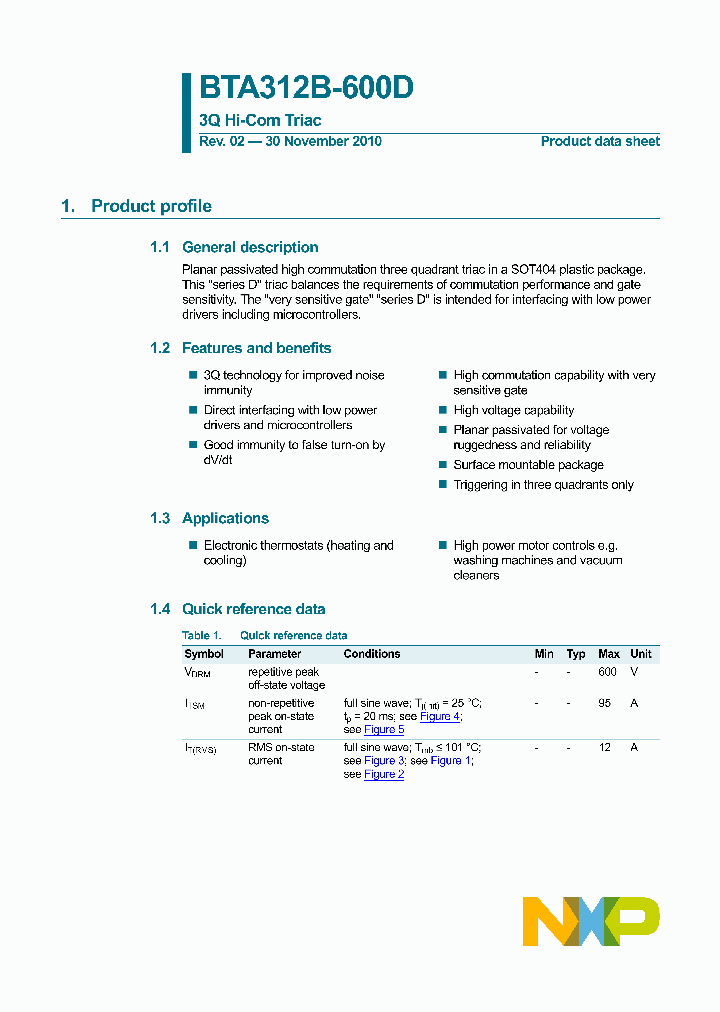 BTA312B-600D_5003861.PDF Datasheet