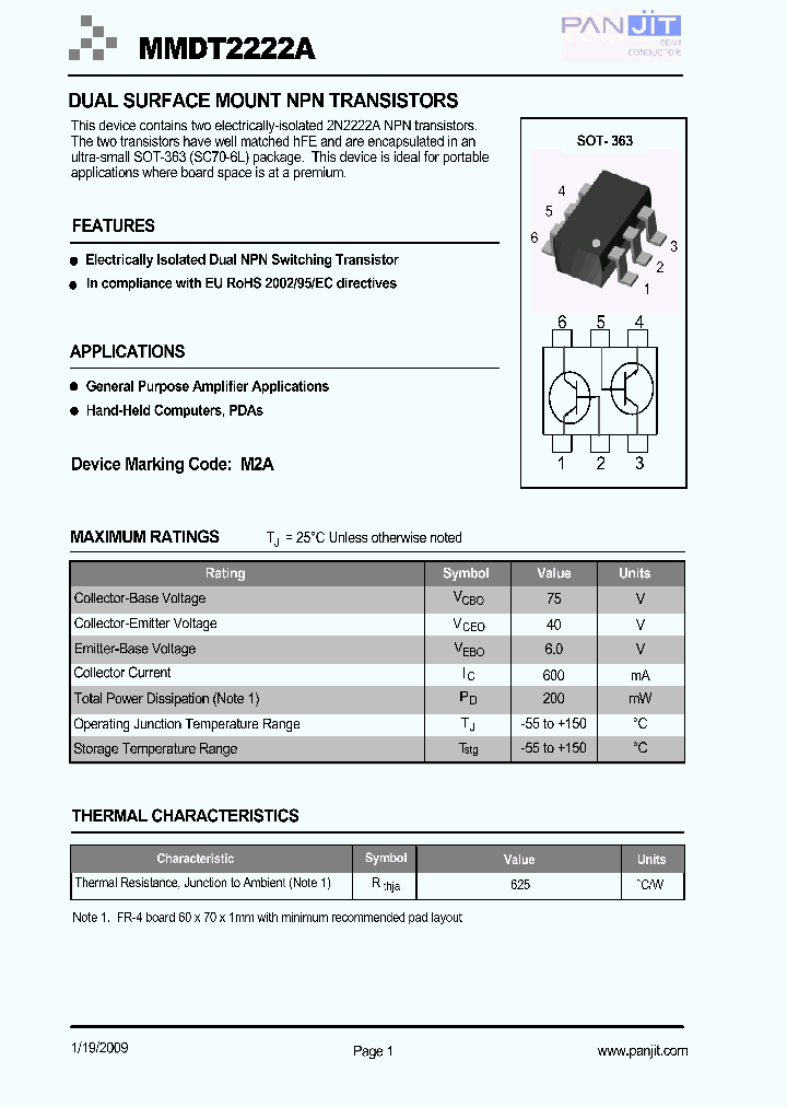 MMDT2222A09_5004425.PDF Datasheet