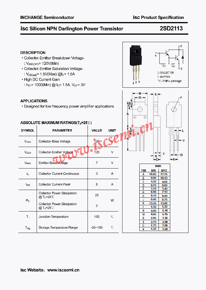 2SD2113_5005657.PDF Datasheet