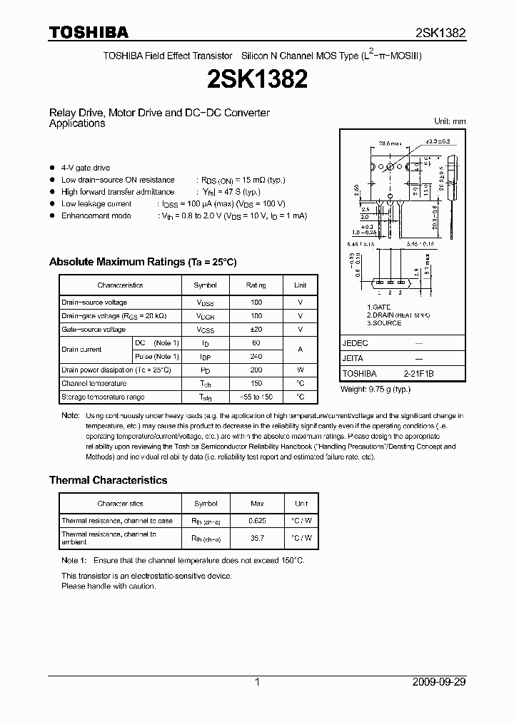 2SK1382_5007799.PDF Datasheet