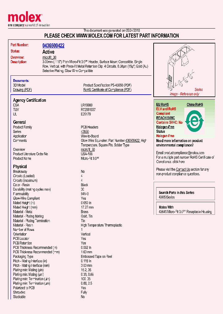 43650-0422_5008950.PDF Datasheet