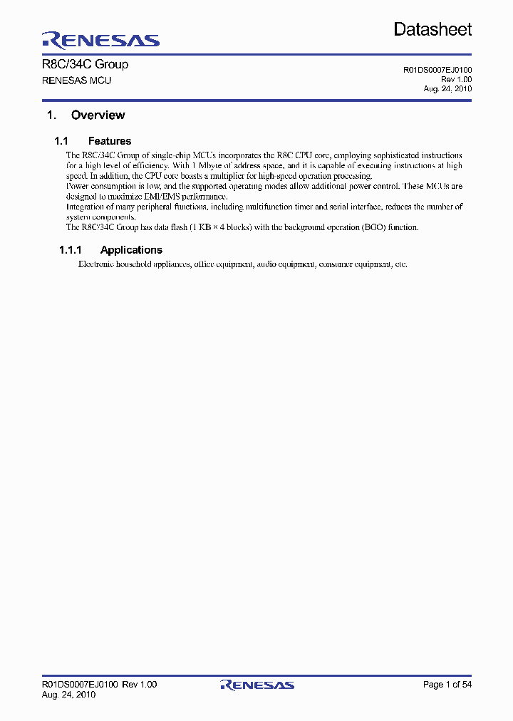 R5F21344CDFP_5010244.PDF Datasheet