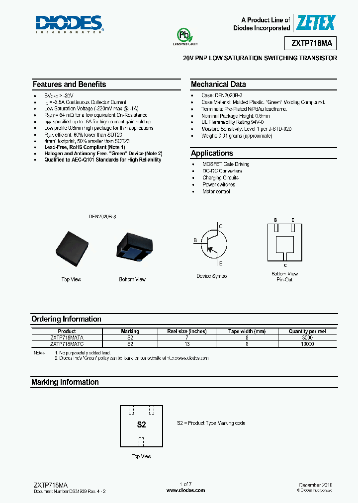 ZXTP718MA_5010368.PDF Datasheet