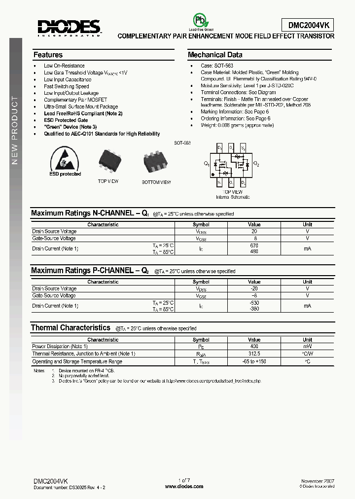 DMC2004VK_5011119.PDF Datasheet