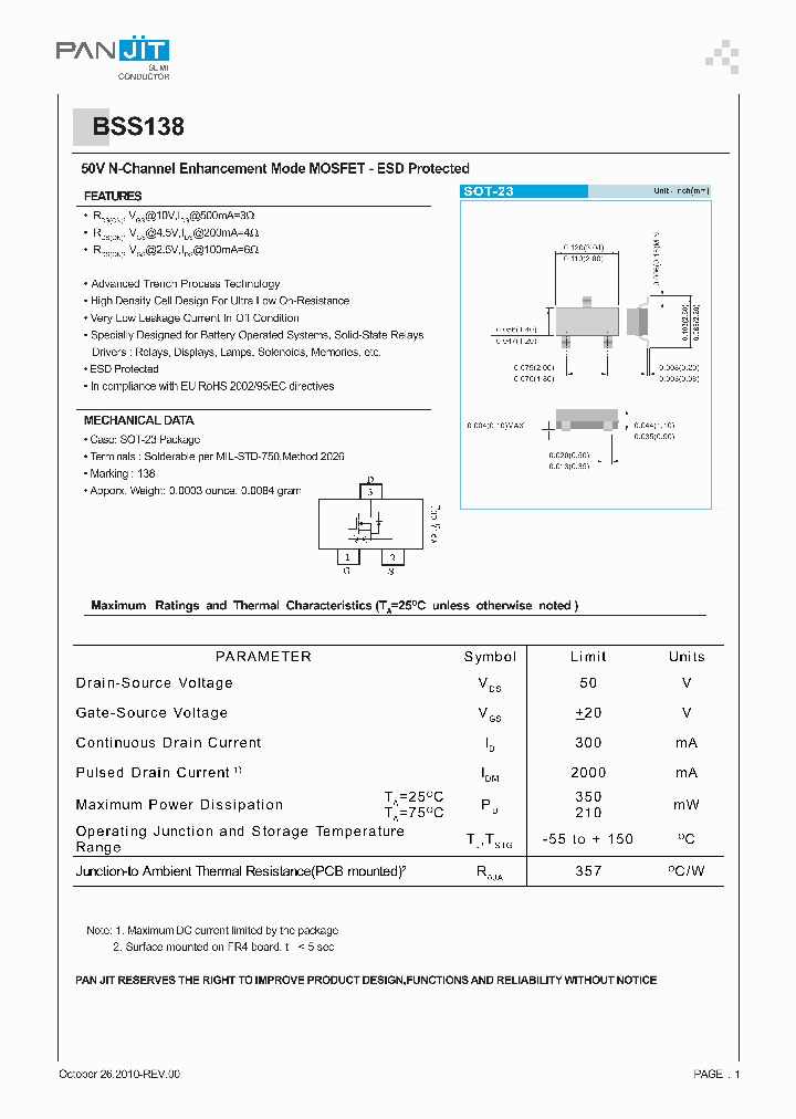 BSS138_5012190.PDF Datasheet