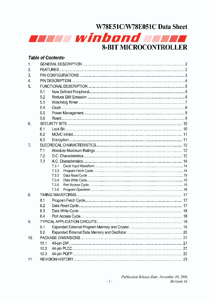 W78E51C_5012236.PDF Datasheet