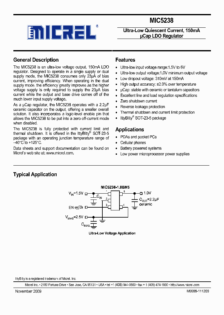 MIC5238-11YD5_5012805.PDF Datasheet