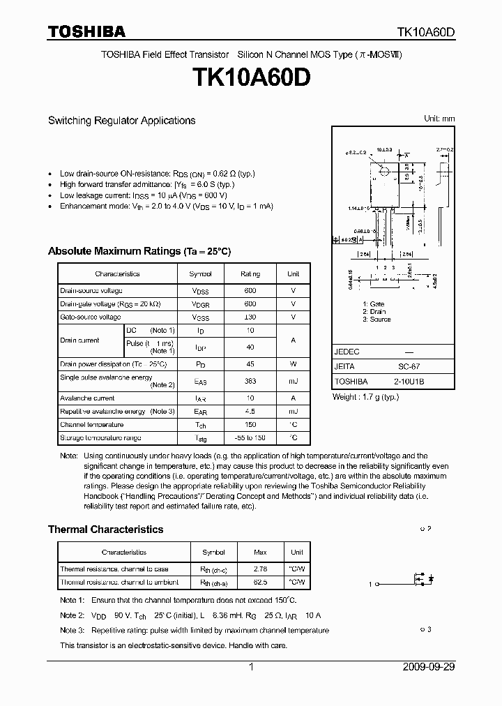 TK10A60D_5013585.PDF Datasheet