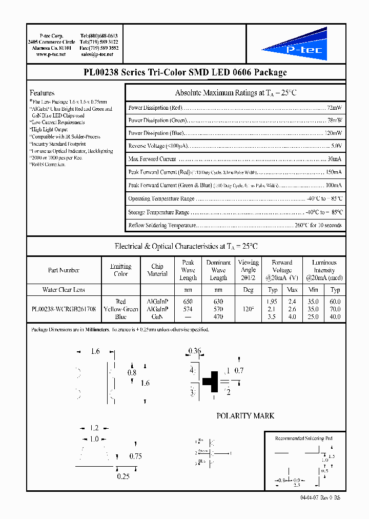 PL00238-WCRGB261708_5028263.PDF Datasheet