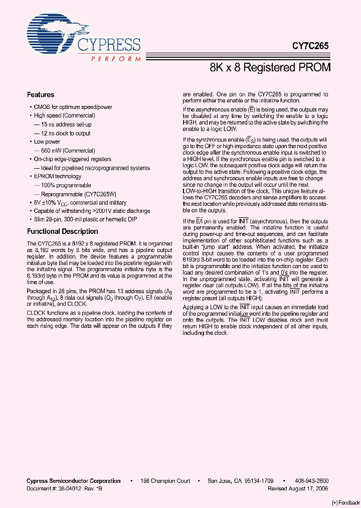 CY7C26506_5033116.PDF Datasheet