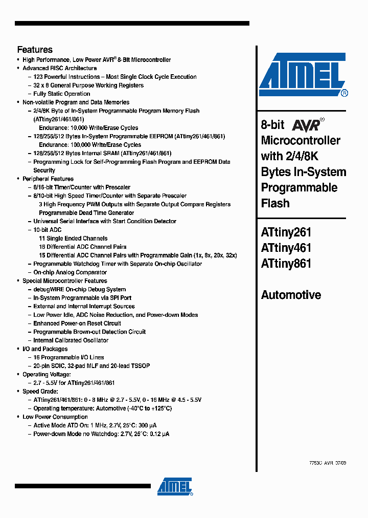 ATTINY26109_5033150.PDF Datasheet