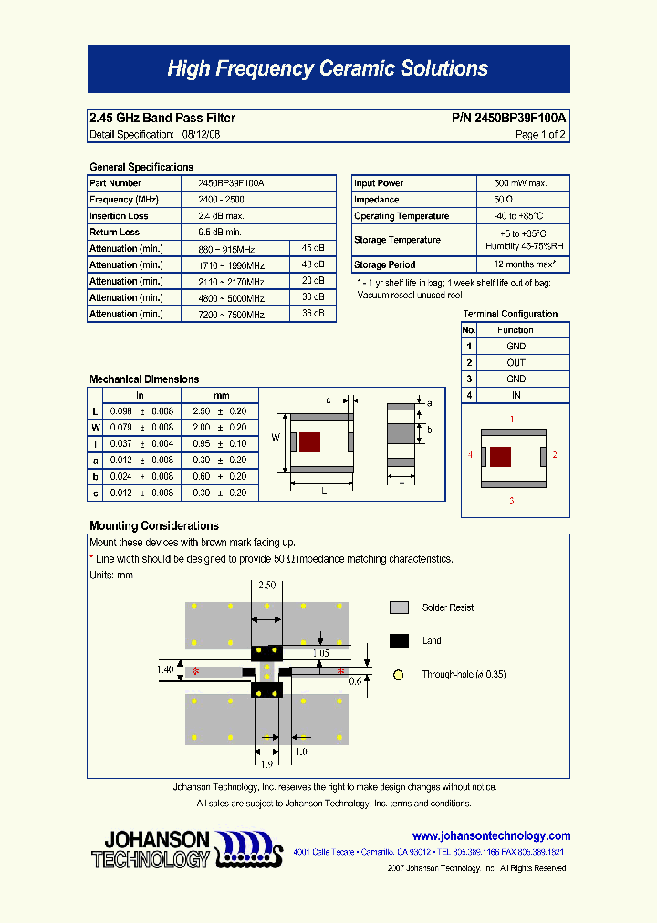 2450BP39F100A_5034441.PDF Datasheet