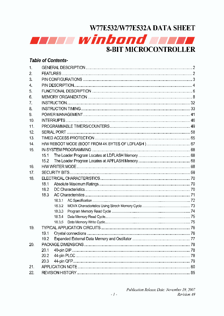W77E532_5035513.PDF Datasheet