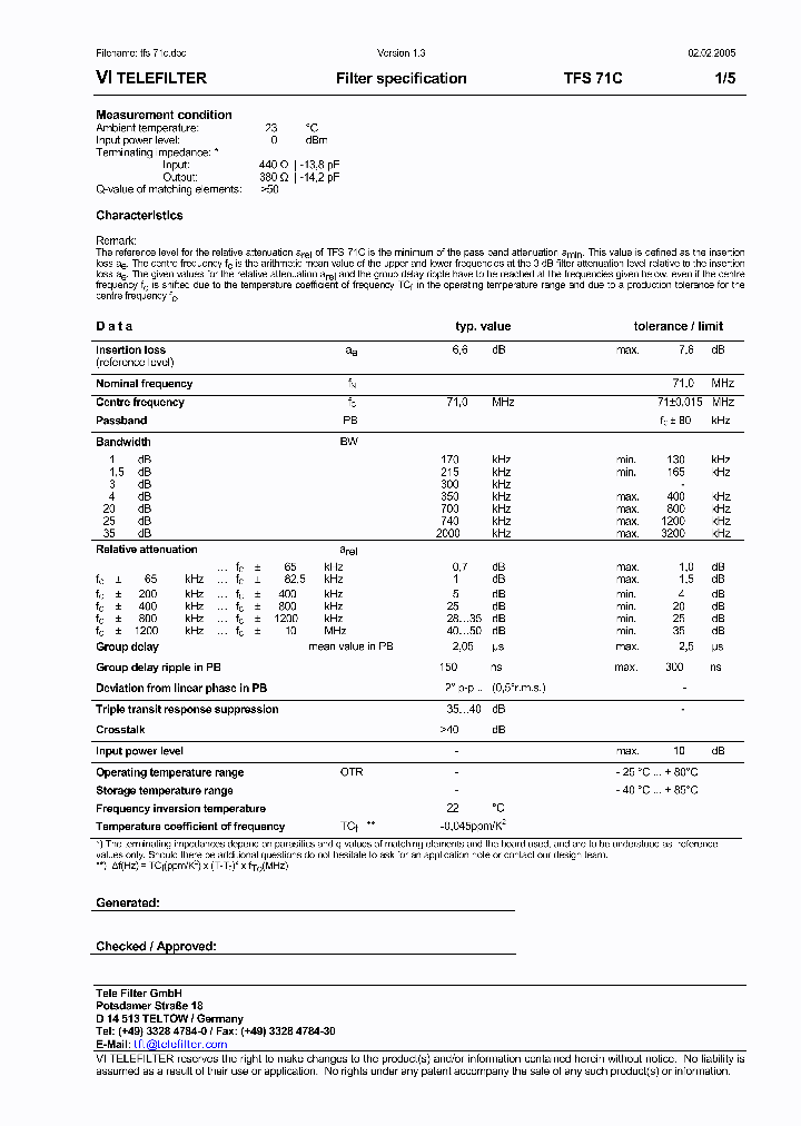 TFS71C05_5042689.PDF Datasheet