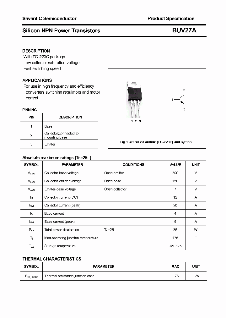 BUV27A_5057561.PDF Datasheet