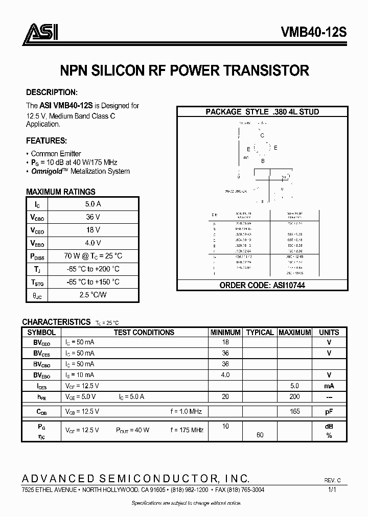 VMB40-12S07_5058996.PDF Datasheet