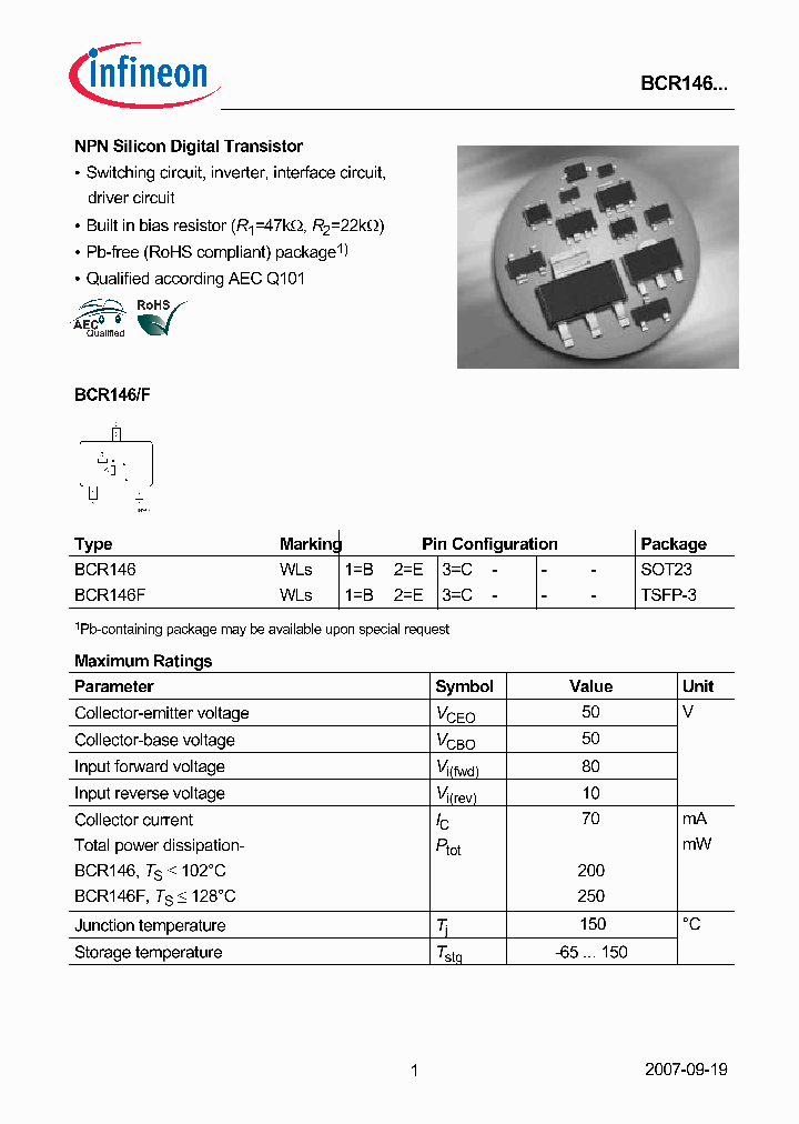 BCR146_5064886.PDF Datasheet