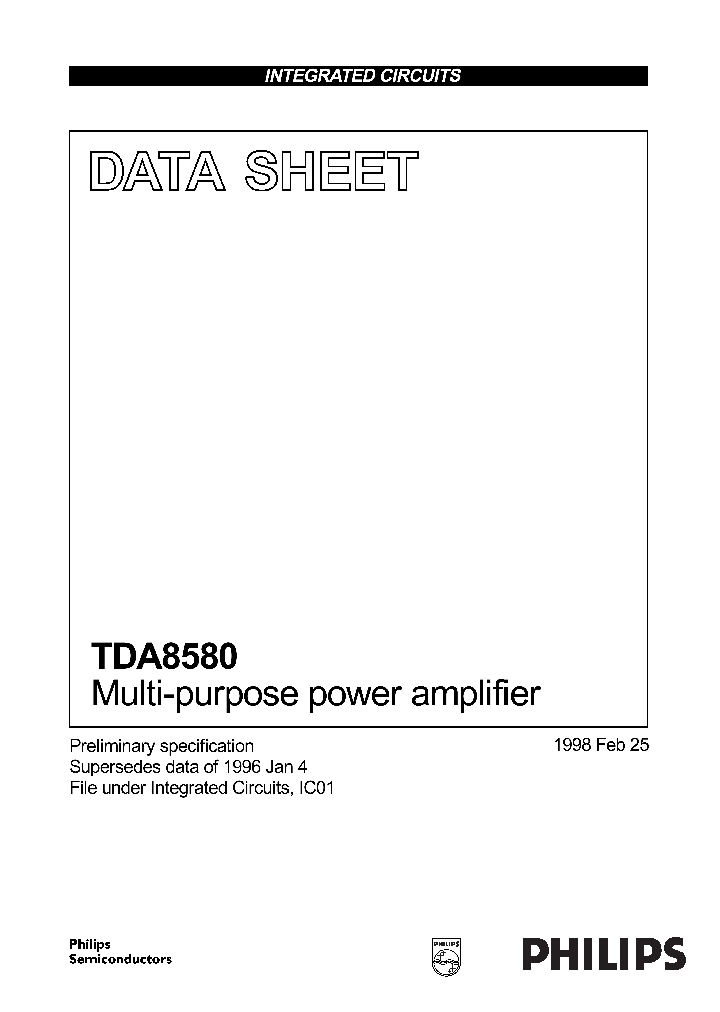TDA8580_455.PDF Datasheet