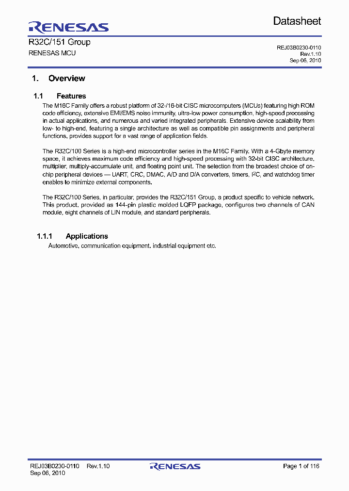 R5F64515JFD_15557.PDF Datasheet