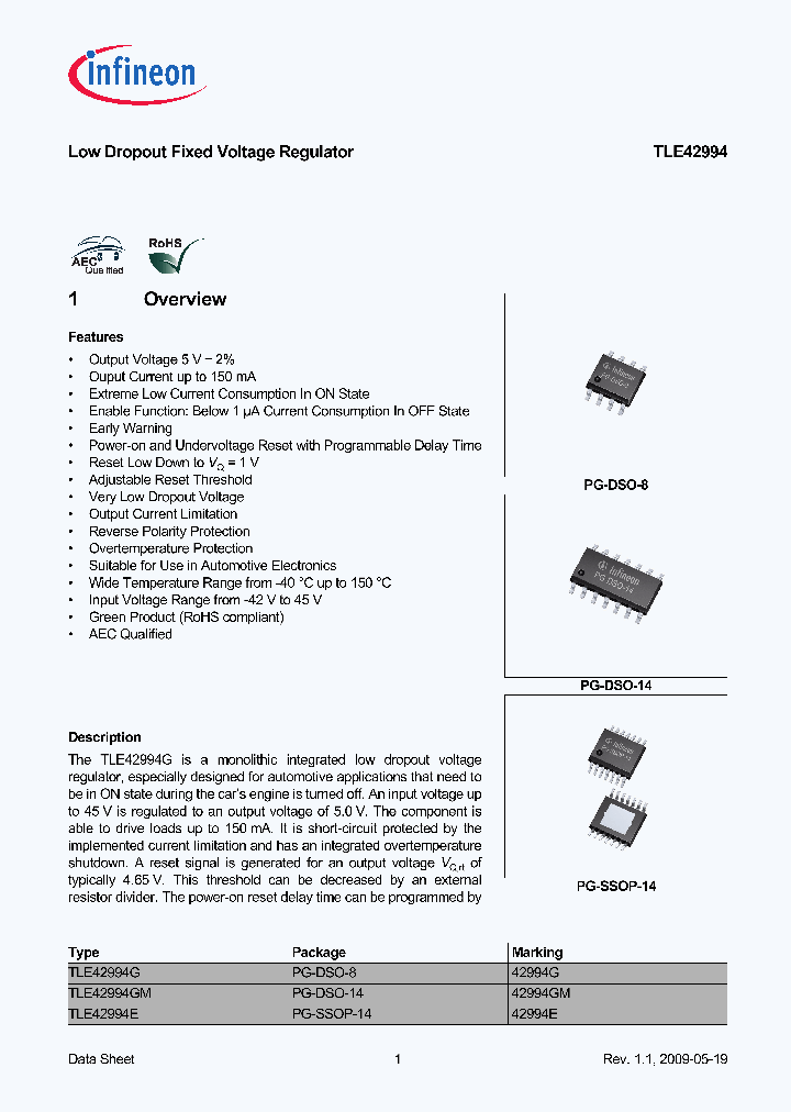 TLE42994_27850.PDF Datasheet