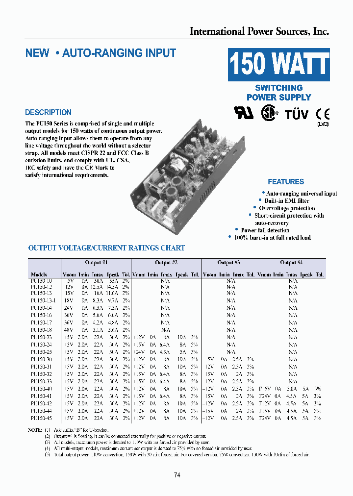 PU150-10_28708.PDF Datasheet