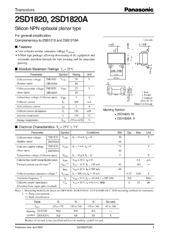 2SD1820_36171.PDF Datasheet