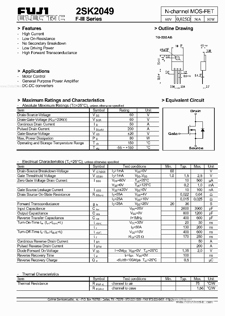 K2049_37303.PDF Datasheet