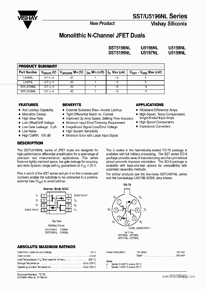 U5196NL_39084.PDF Datasheet