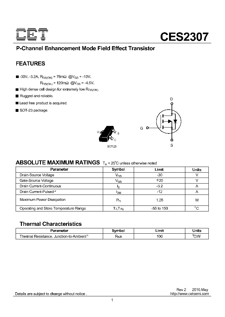 CES2307_57160.PDF Datasheet