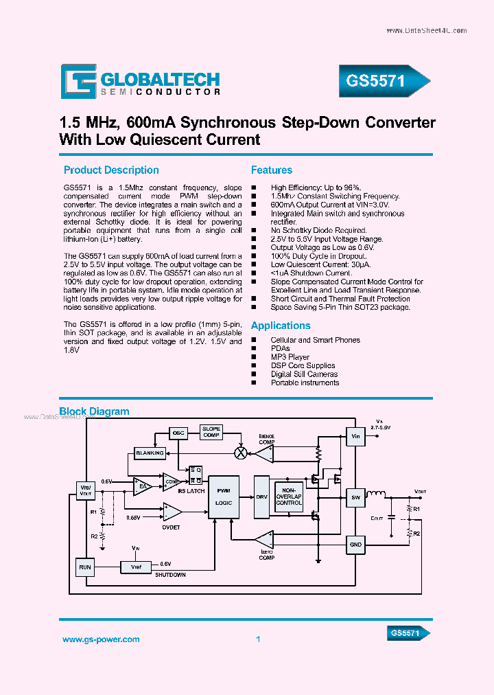 GS5571_39433.PDF Datasheet