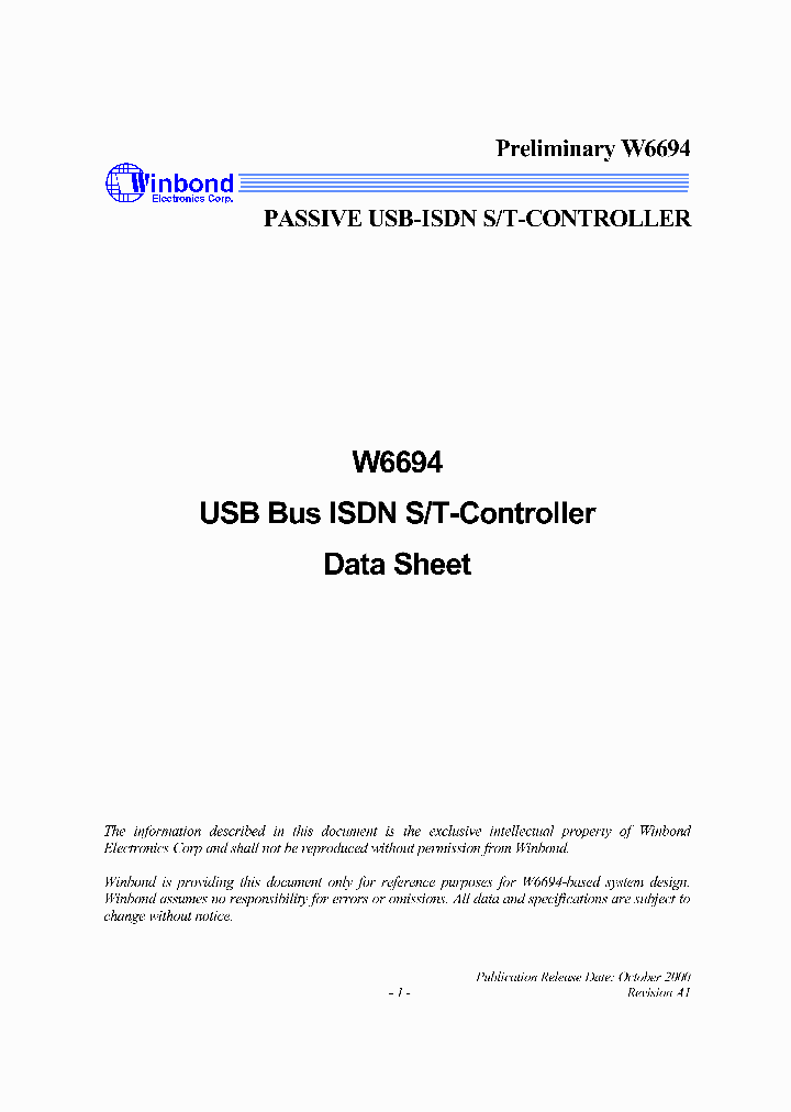 W6694_40008.PDF Datasheet