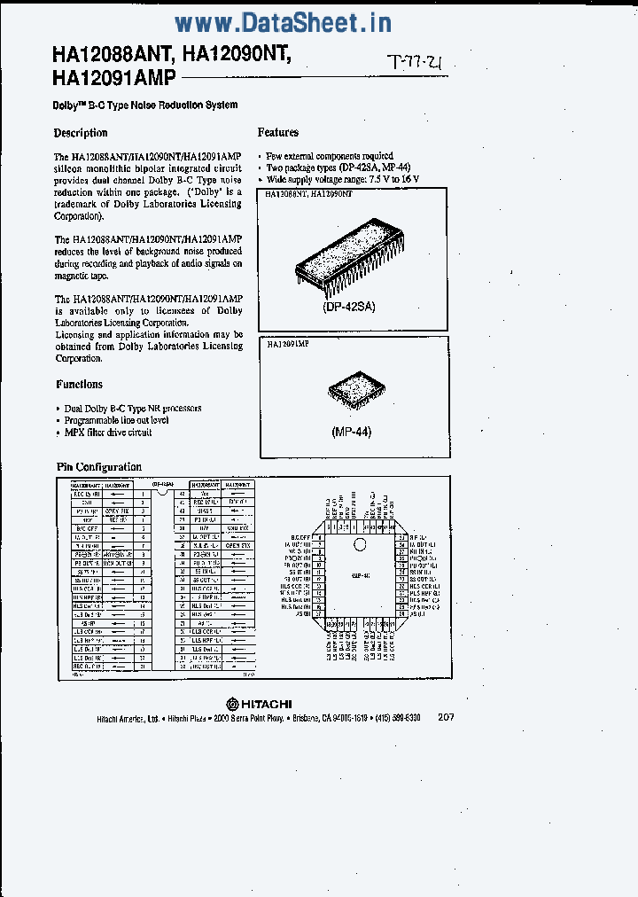 HA12088ANT_40558.PDF Datasheet