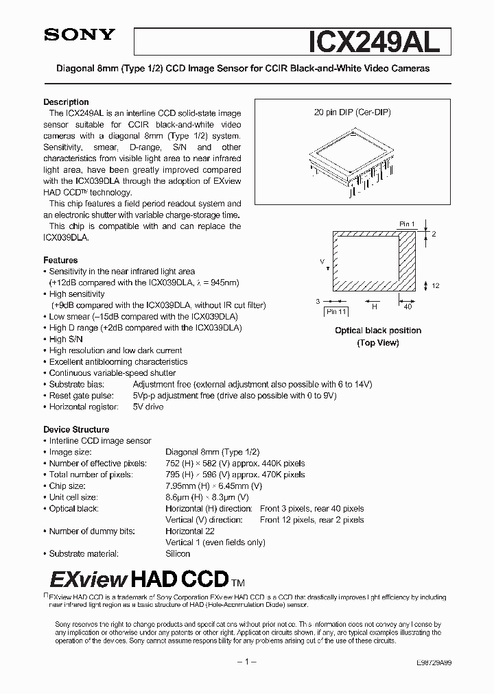 ICX249AL_41542.PDF Datasheet